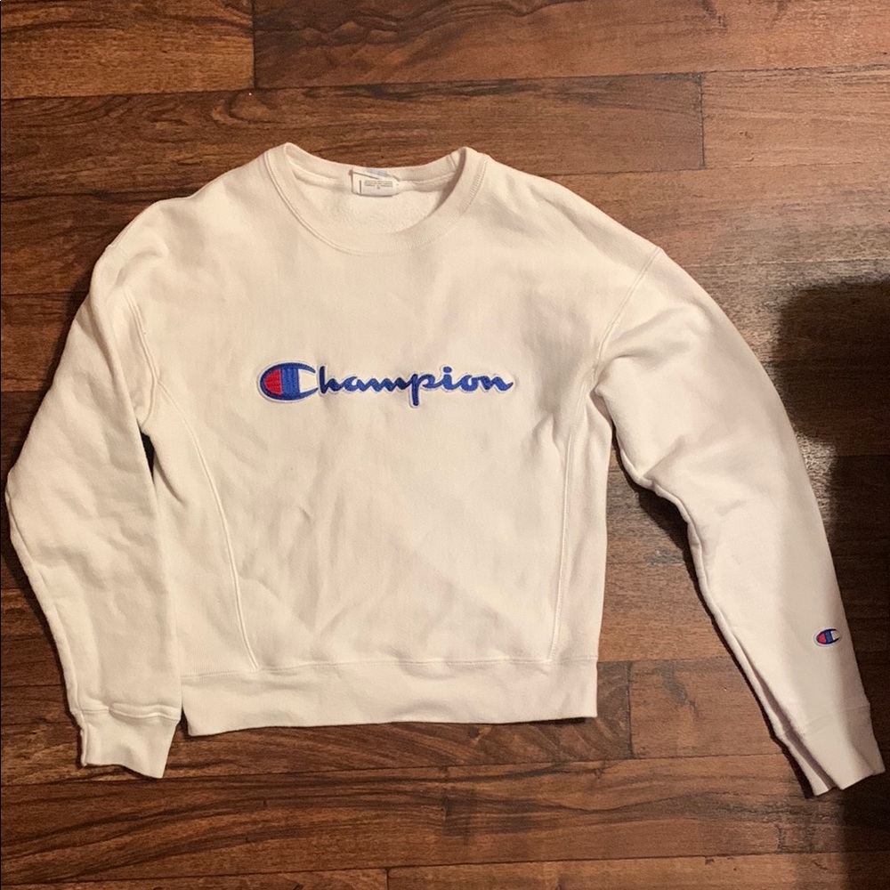 Vintage Champion White Sweatshirt